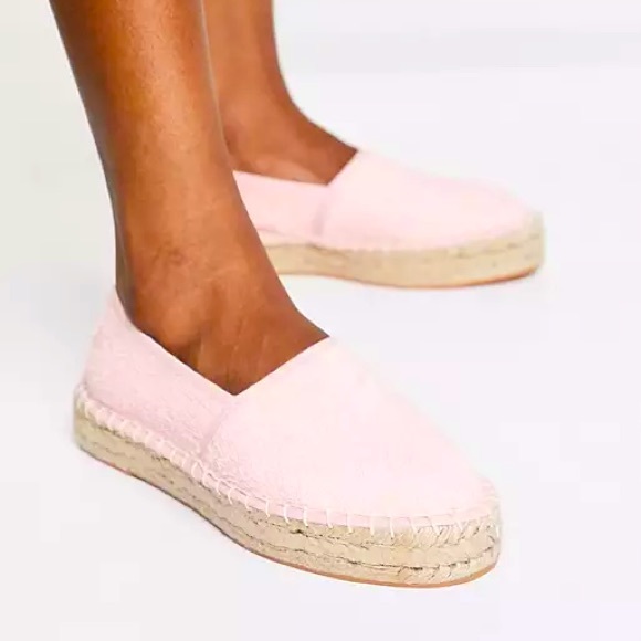 3/ $36 South Beach terry espadrilles in peach-Pink - Picture 1 of 10